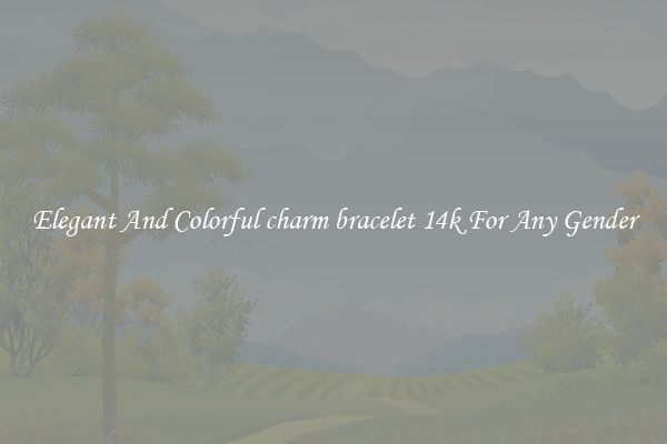 Elegant And Colorful charm bracelet 14k For Any Gender