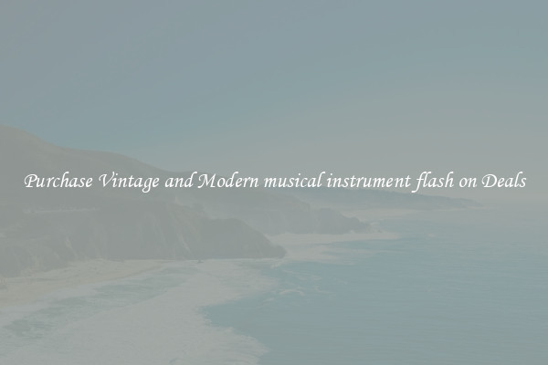 Purchase Vintage and Modern musical instrument flash on Deals
