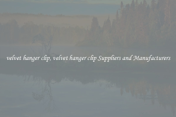 velvet hanger clip, velvet hanger clip Suppliers and Manufacturers