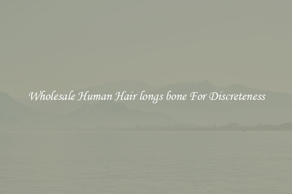 Wholesale Human Hair longs bone For Discreteness