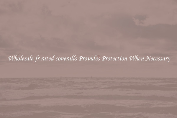 Wholesale fr rated coveralls Provides Protection When Necessary