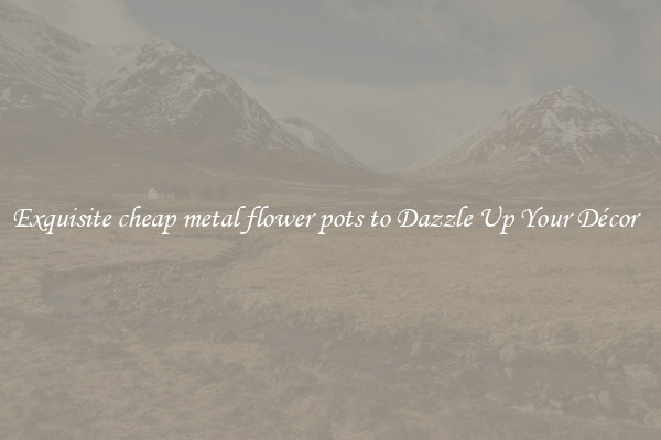 Exquisite cheap metal flower pots to Dazzle Up Your Décor  