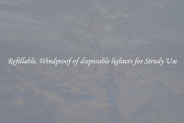 Refillable, Windproof of disposable lighters for Strudy Use