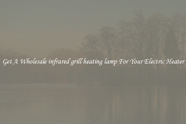 Get A Wholesale infrared grill heating lamp For Your Electric Heater
