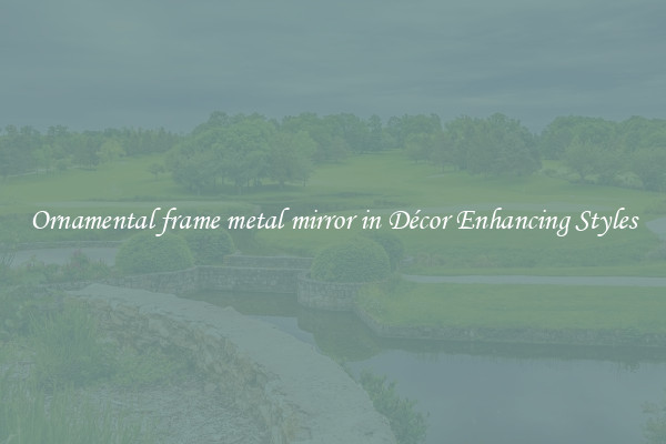 Ornamental frame metal mirror in Décor Enhancing Styles