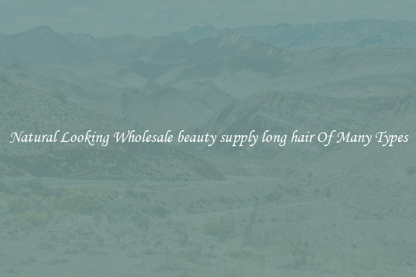 Natural Looking Wholesale beauty supply long hair Of Many Types