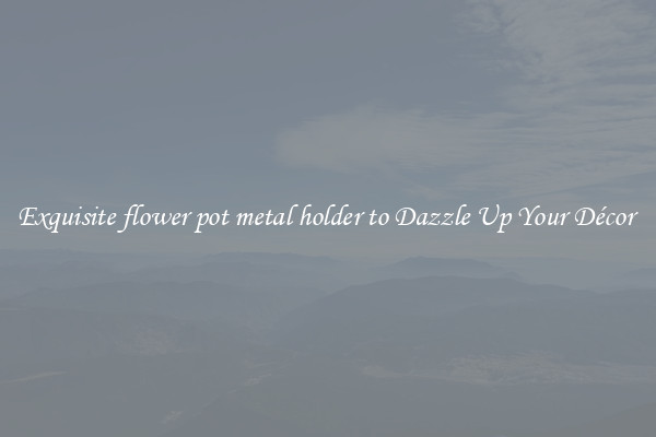 Exquisite flower pot metal holder to Dazzle Up Your Décor 